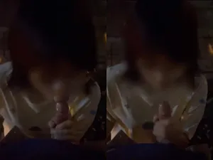 Cởi quần bắt bồ kính cận mút cu